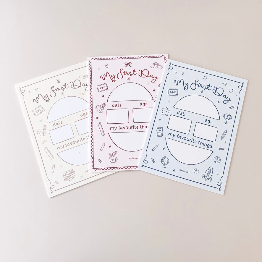 Whimsy Icon First Day Board - Yellow