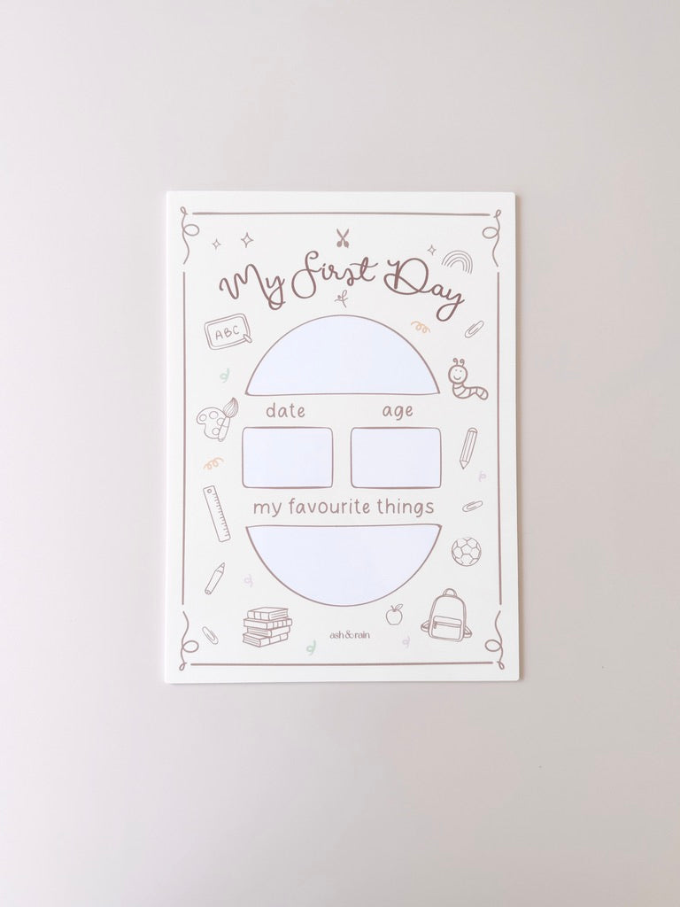 Whimsy Icon First Day Board - Yellow