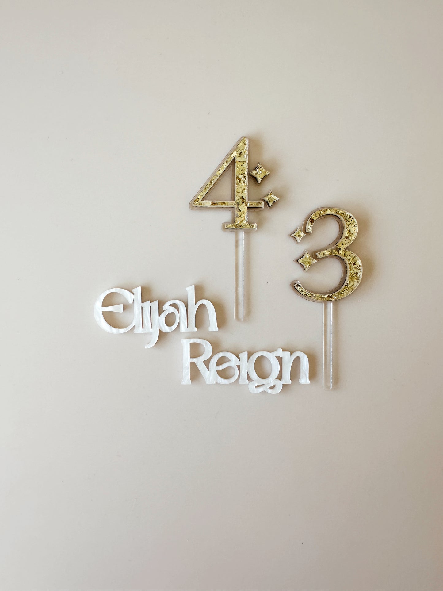 Mini Cake Topper - Number