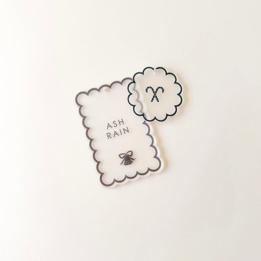 Gift Tag - Scallop Rectangle