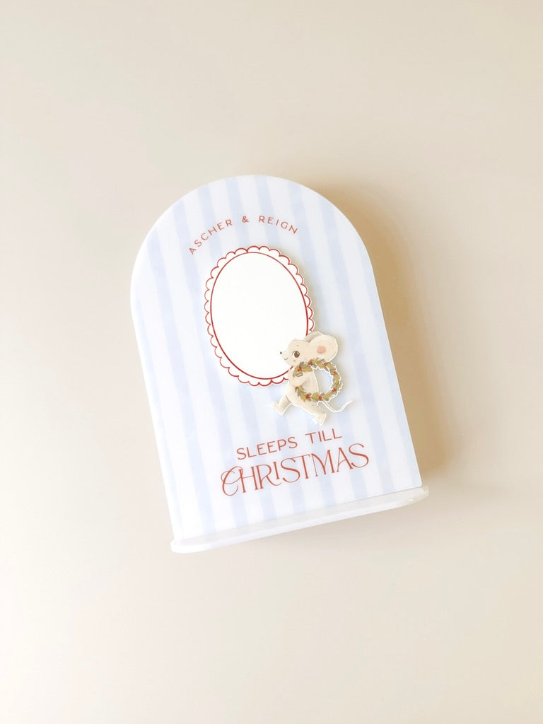 Christmas Countdown - Blue Stripe