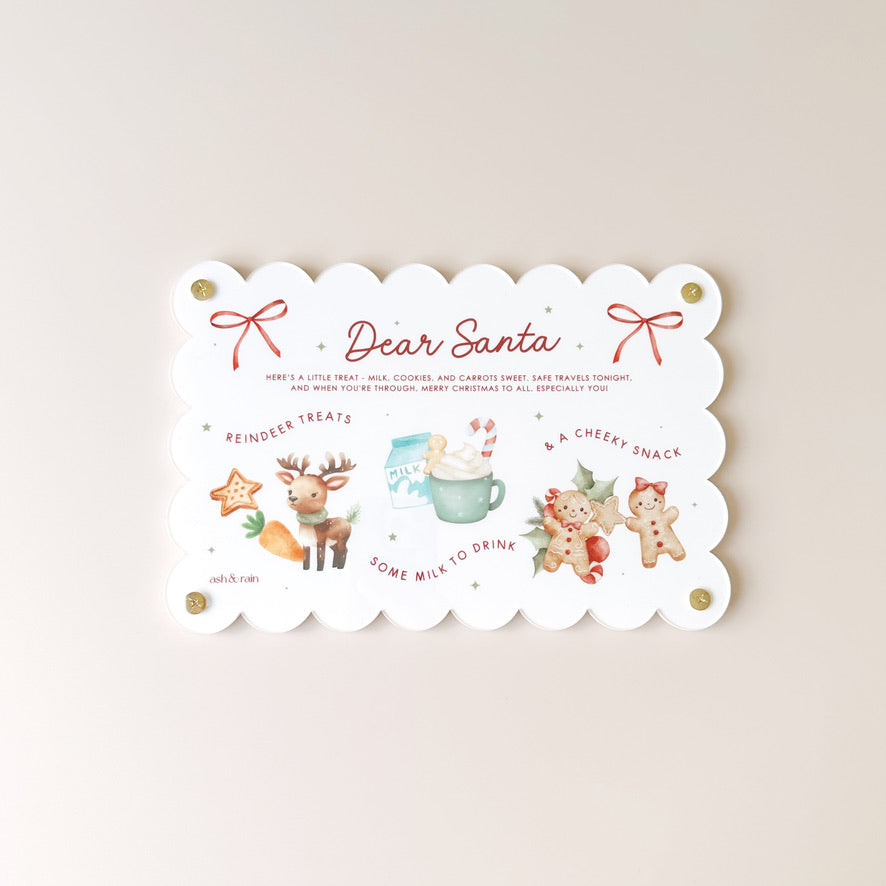 Santa Board - Scallop Rectangle