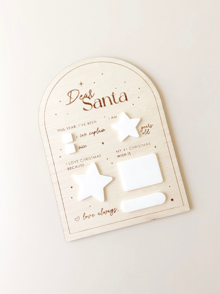 Christmas Plaque - Dear Santa
