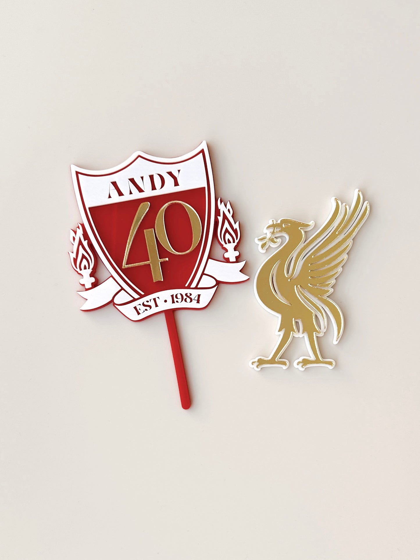 Cake Topper - Custom Football Set