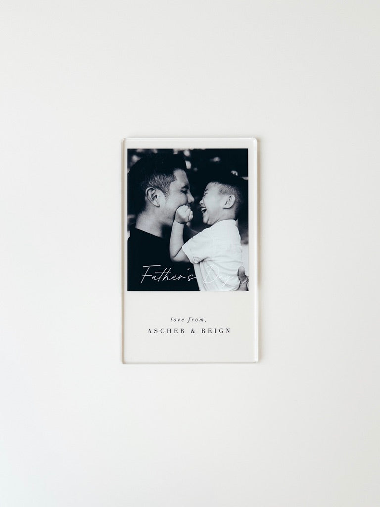 Mini Photo Plaque - Father's Day - Classic