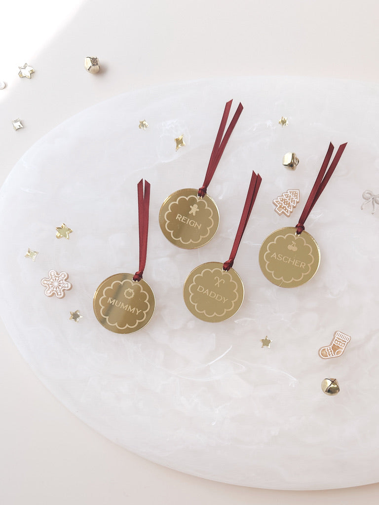 Christmas Tag Set - Mini Mirror