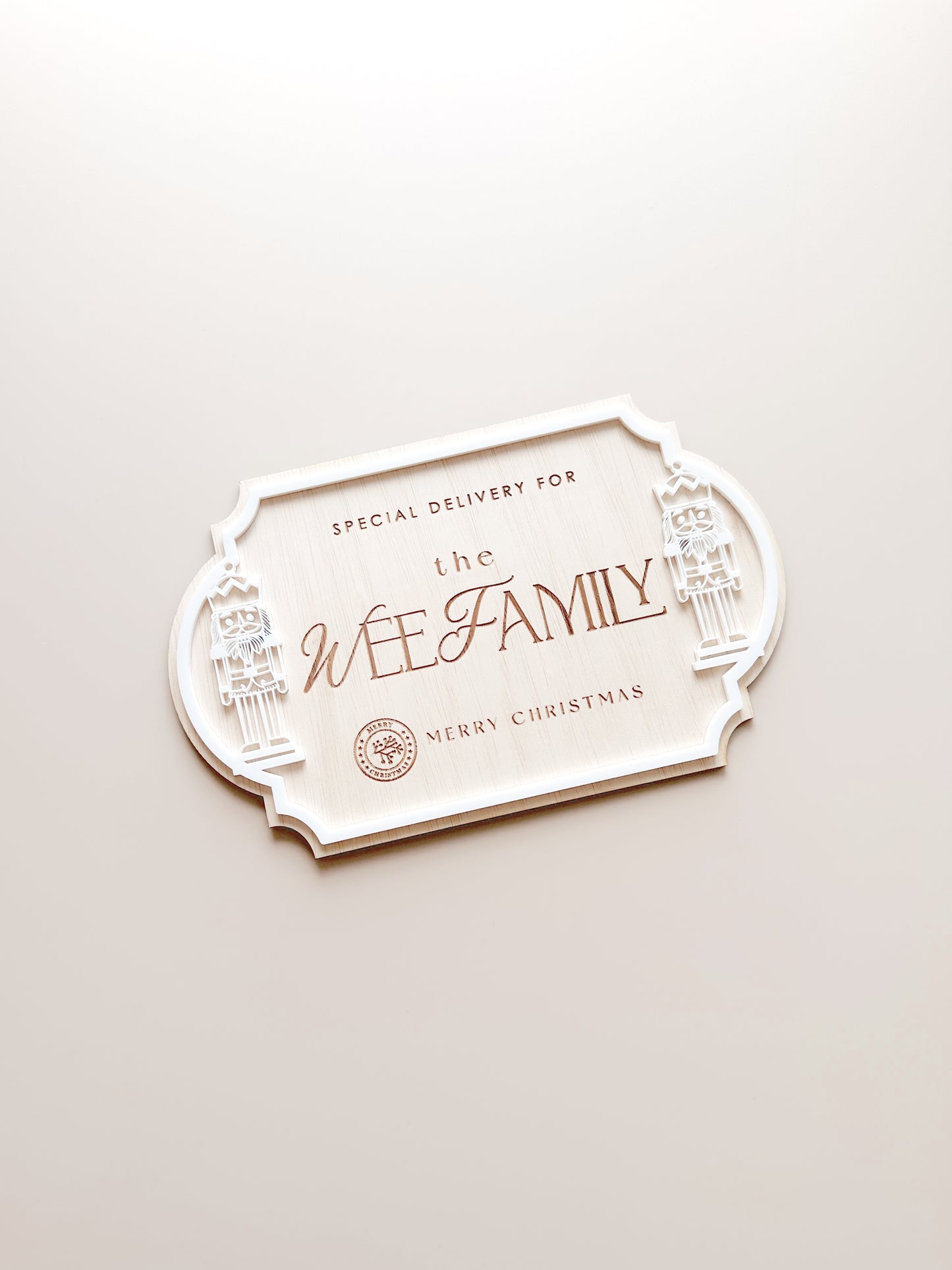 Large Crate Plaque - Nutcracker