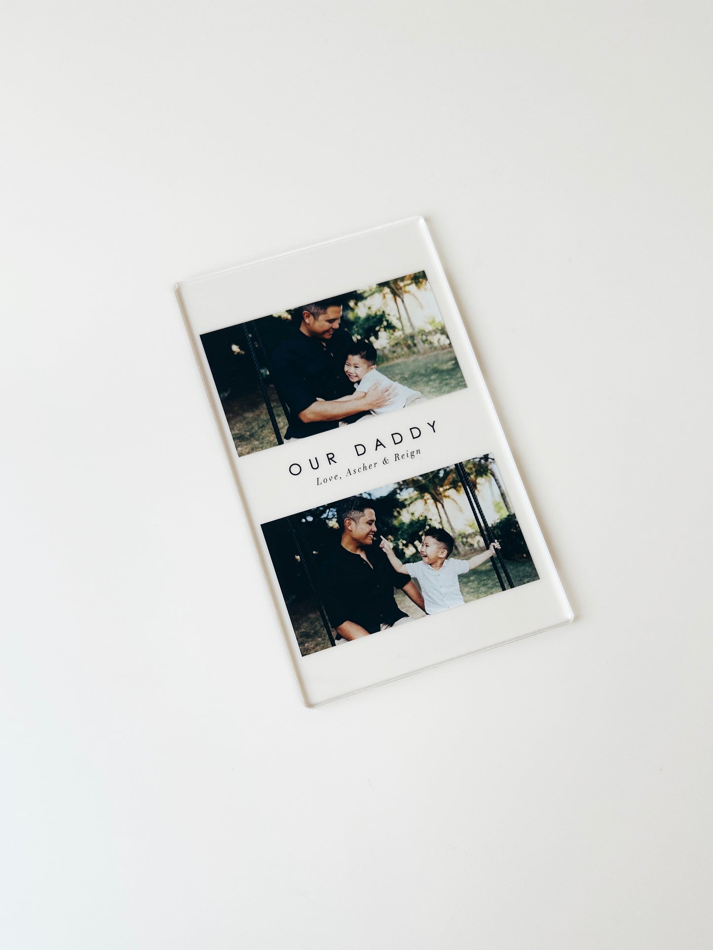 Mini Photo Plaque - Father's Day - Double Rectangle