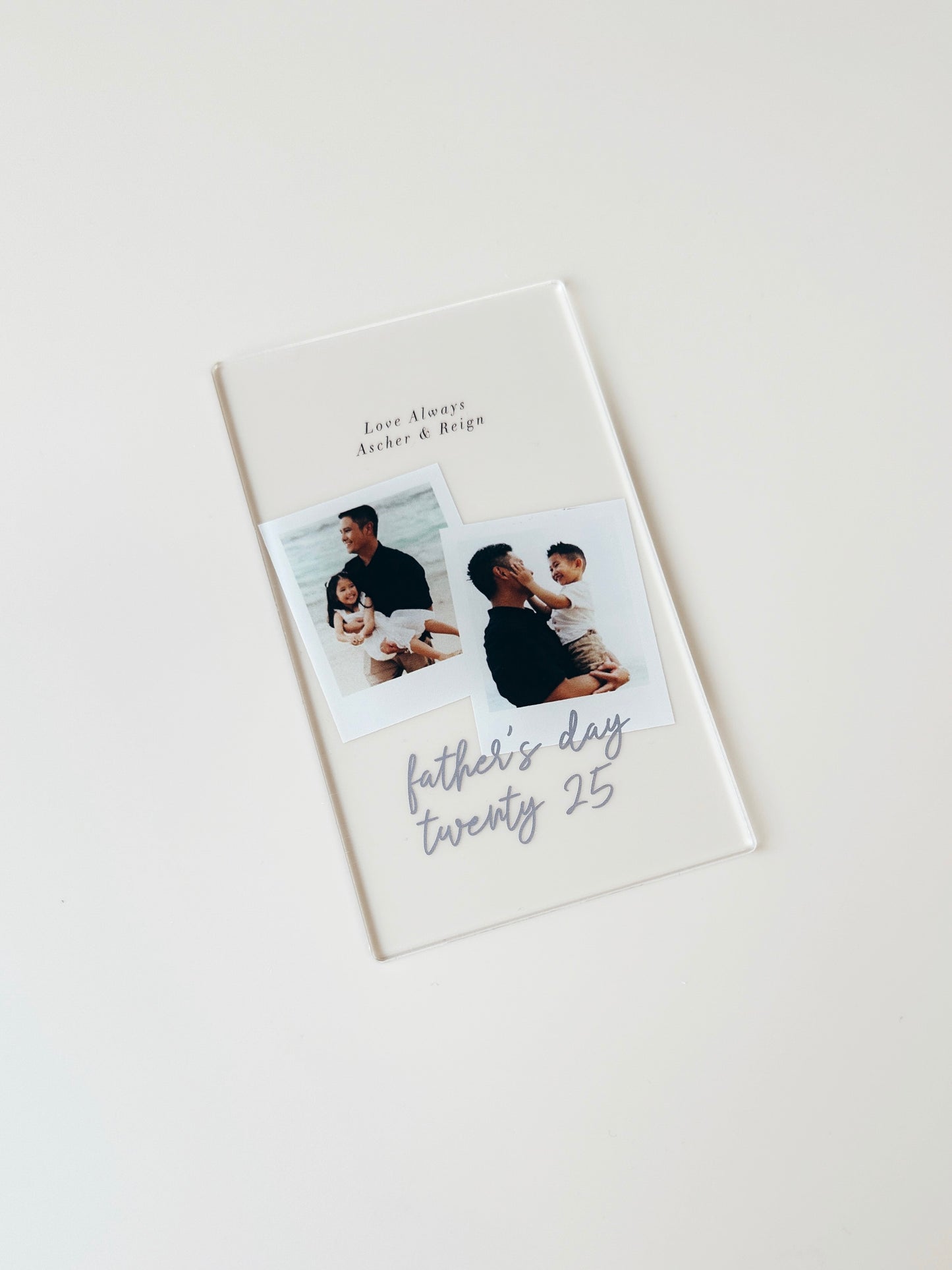 Mini Photo Plaque - Father's Day - Polaroid