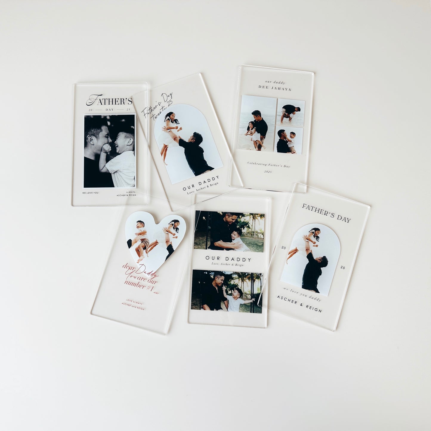 Mini Photo Plaque - Father's Day - Arch Script