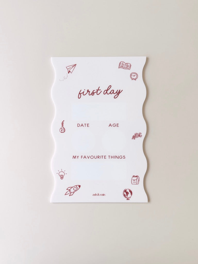 Pink First Day Board - Wave