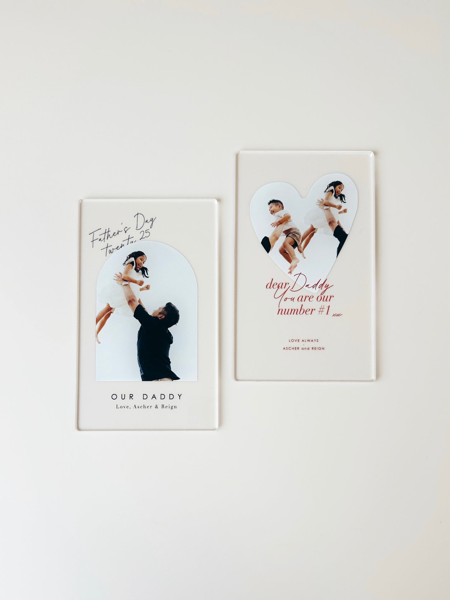 Mini Photo Plaque - Father's Day - Heart