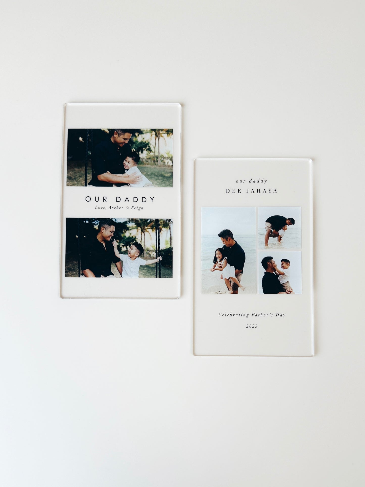 Mini Photo Plaque - Father's Day - Double Rectangle