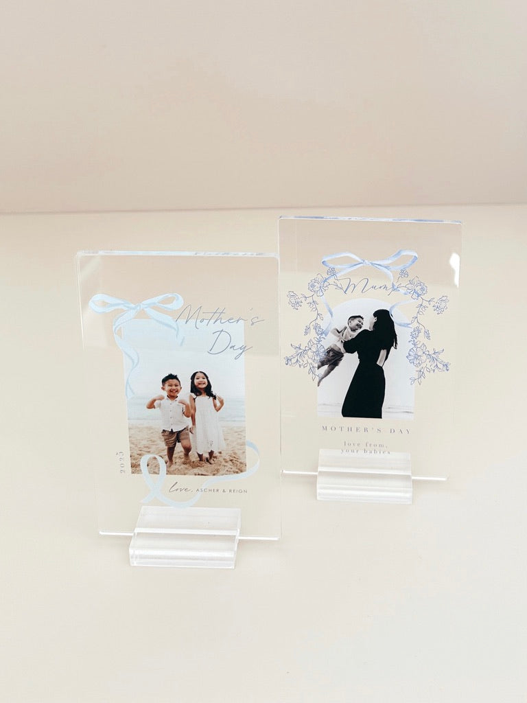 Mini Photo Plaque - Mother's Day - Floral Lace