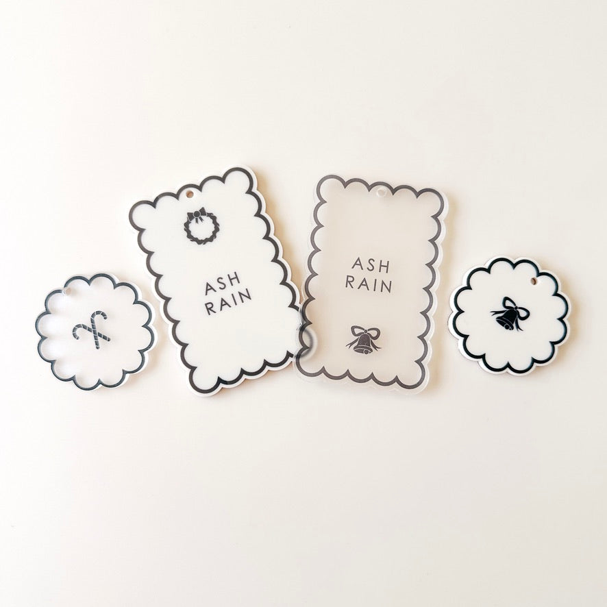 Gift Tag - Scallop Rectangle
