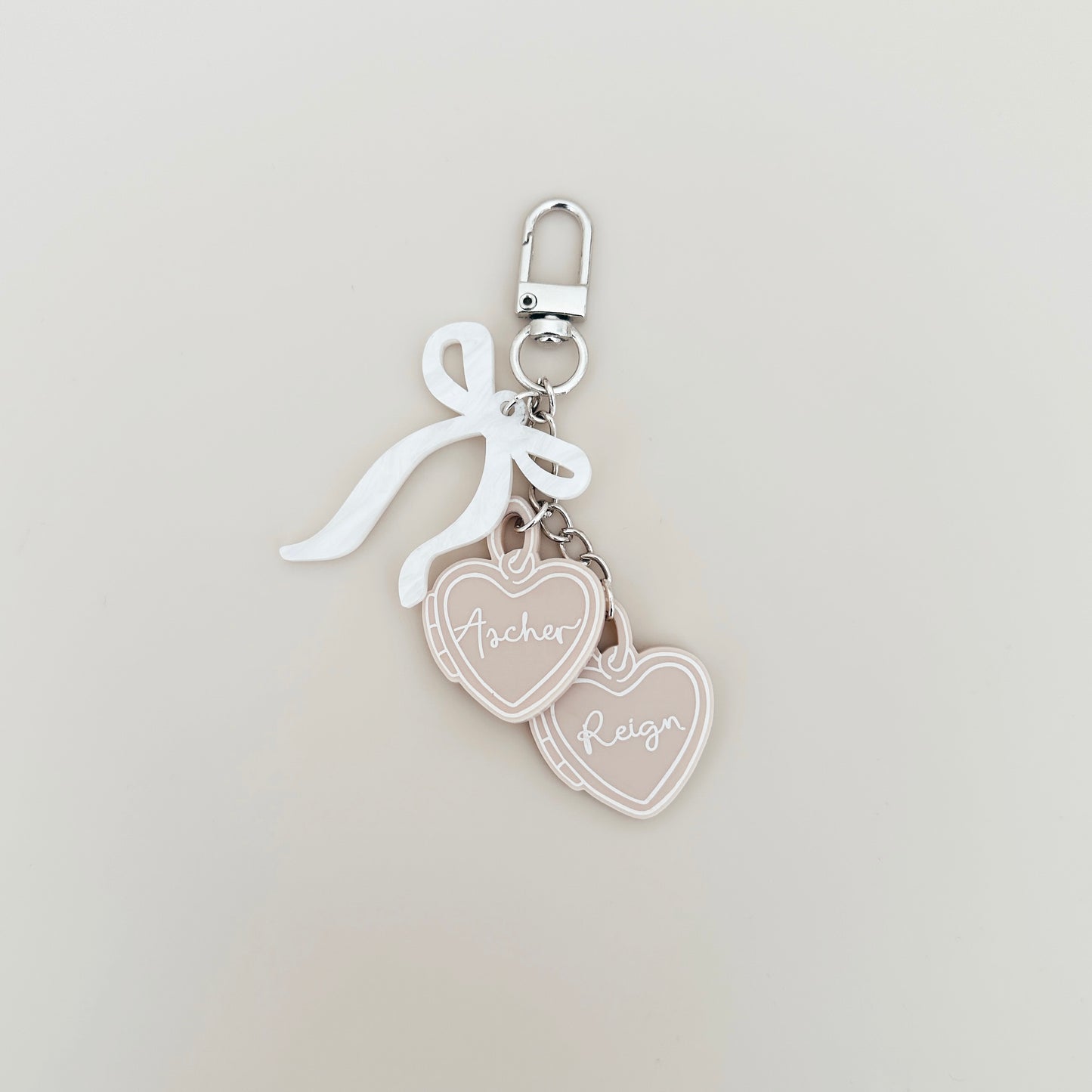 Bag Tag - Heart Charms