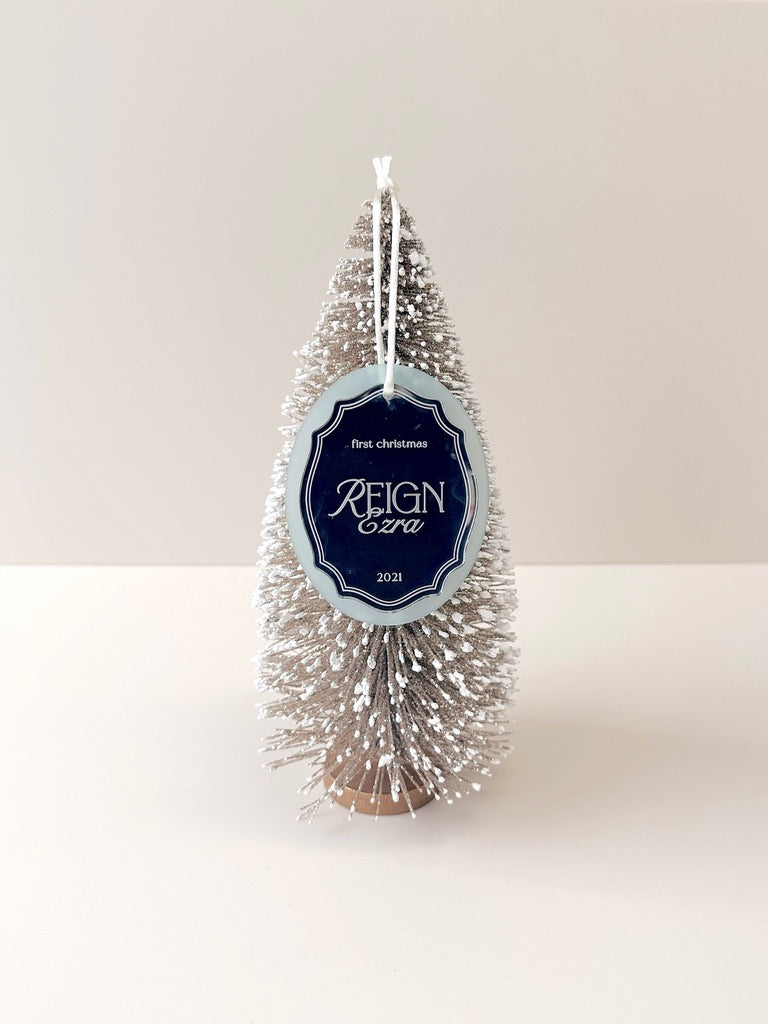 Christmas Ornament - Frosted Mirror