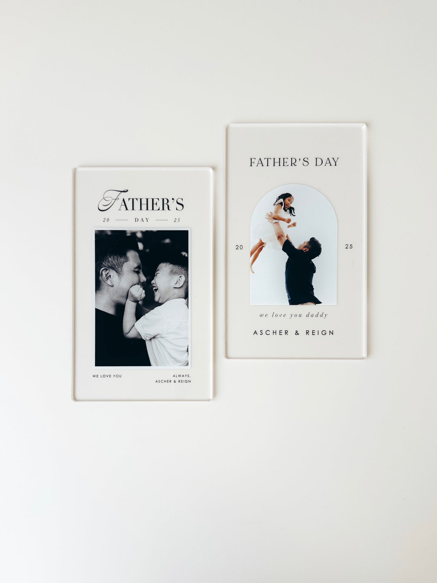 Mini Photo Plaque - Father's Day - Newspaper