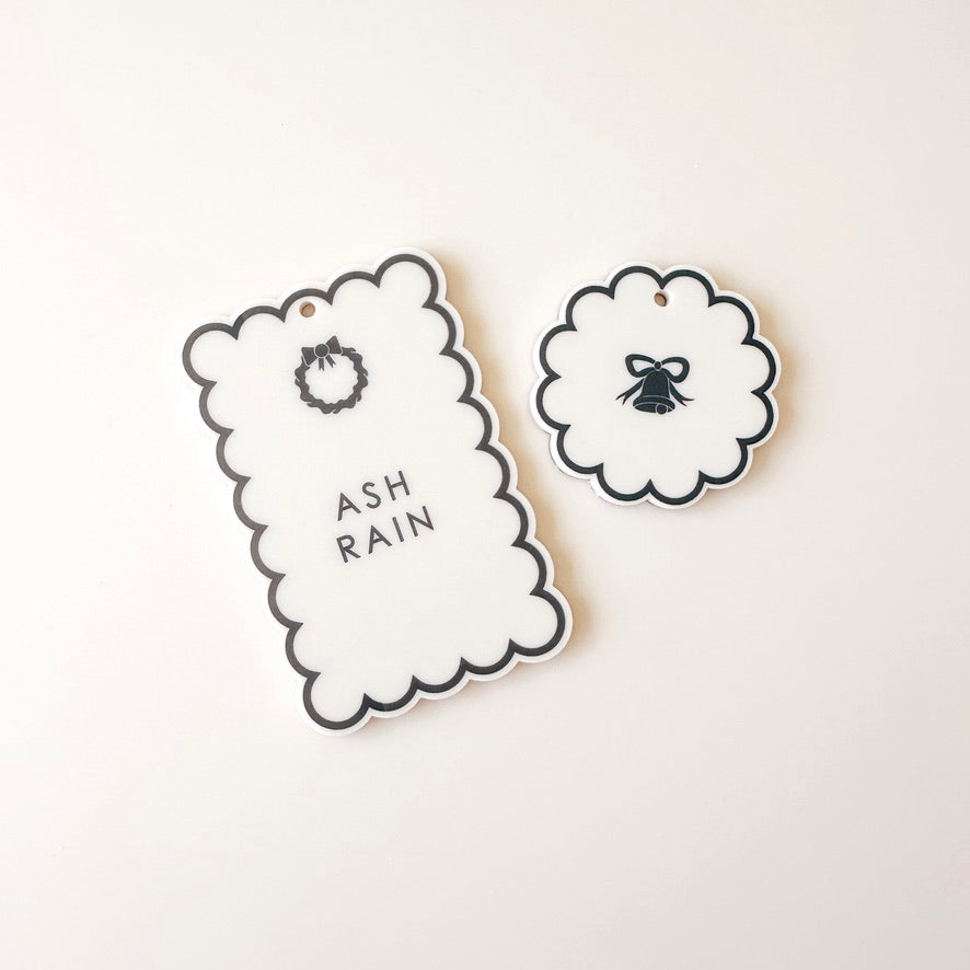 Gift Tag - Scallop Rectangle