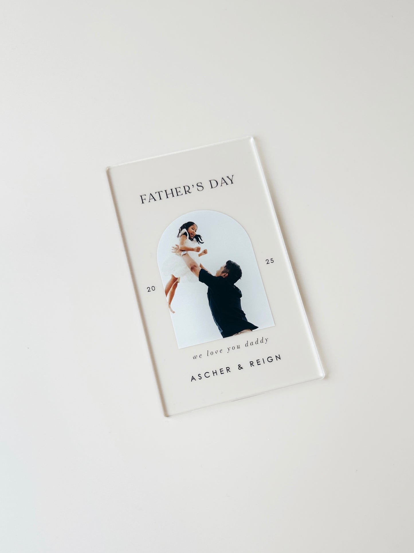 Mini Photo Plaque - Father's Day - Arch