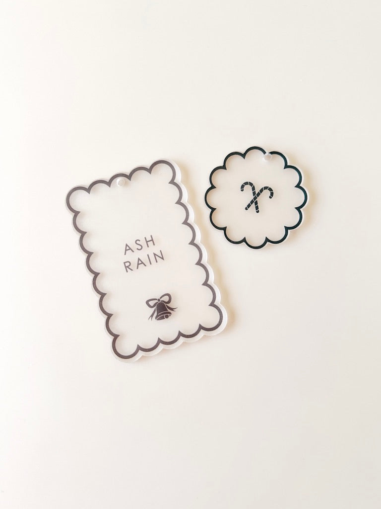 Gift Tag Set - Scallop Circle Mini