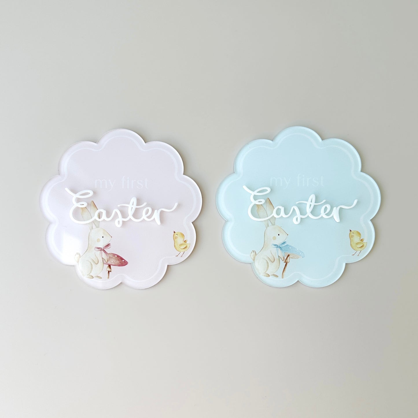 Easter Plaque - Scallop Circle