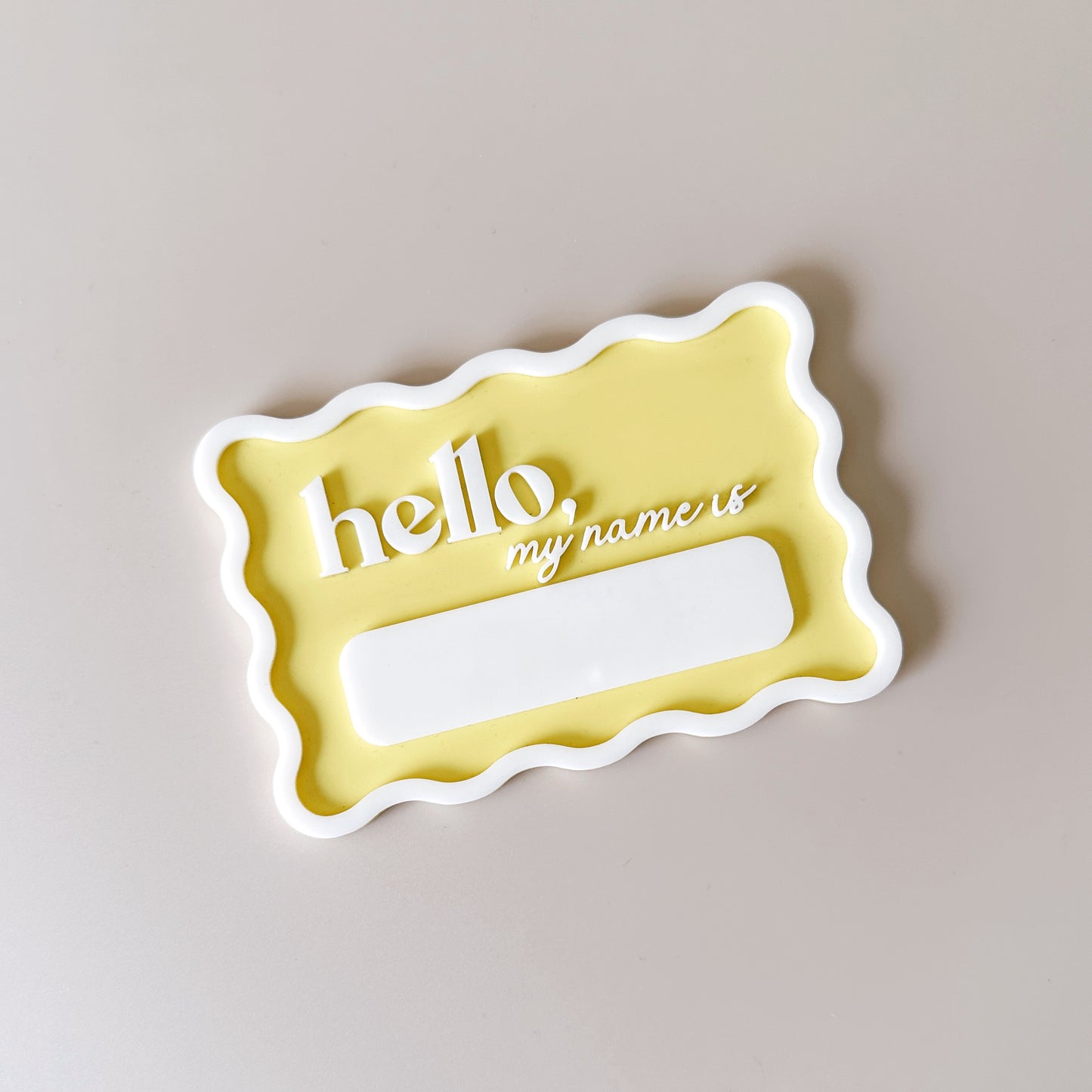 Wavy Baby Announcement Plaque