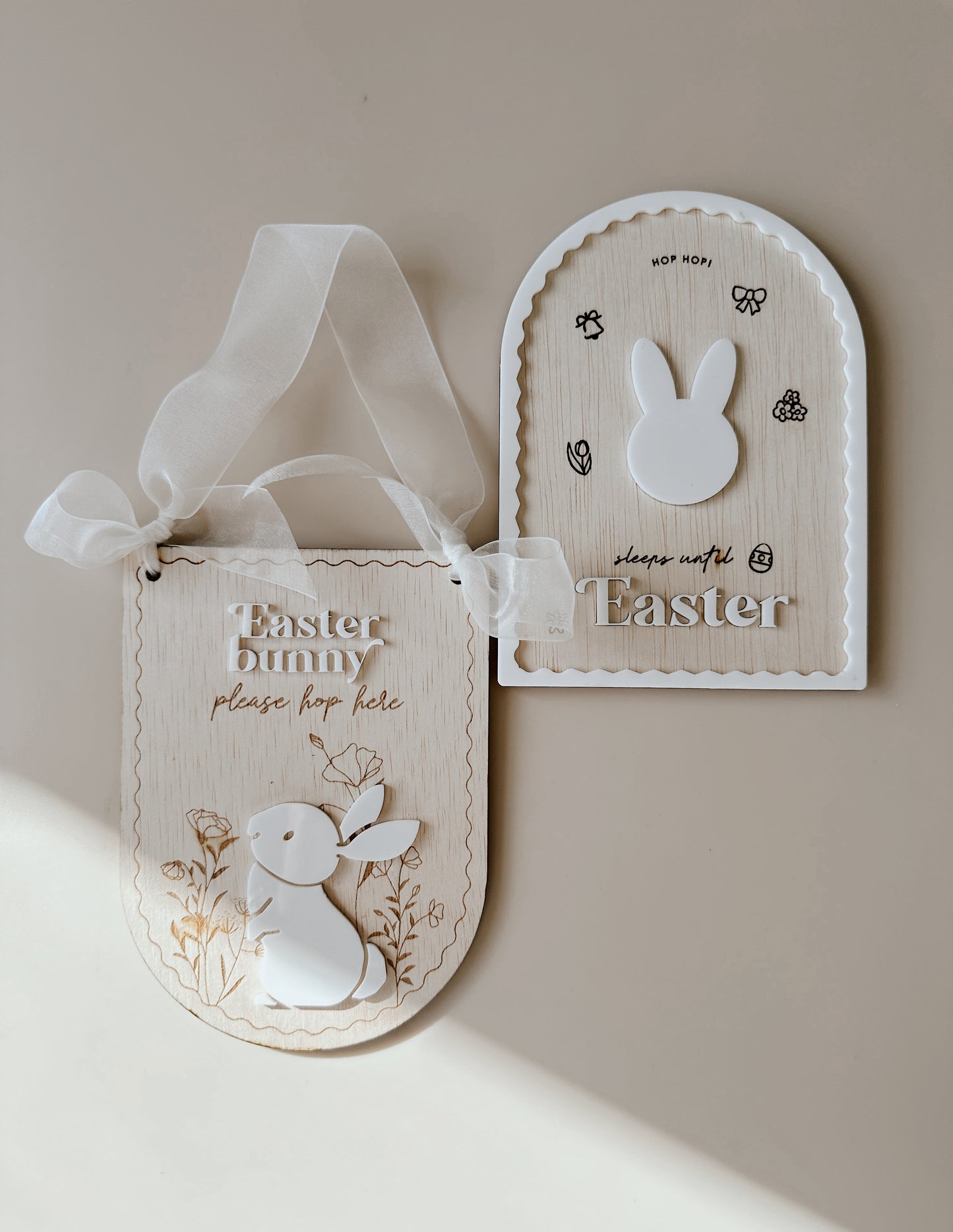 Easter Countdown Plaque - Wooden Arch