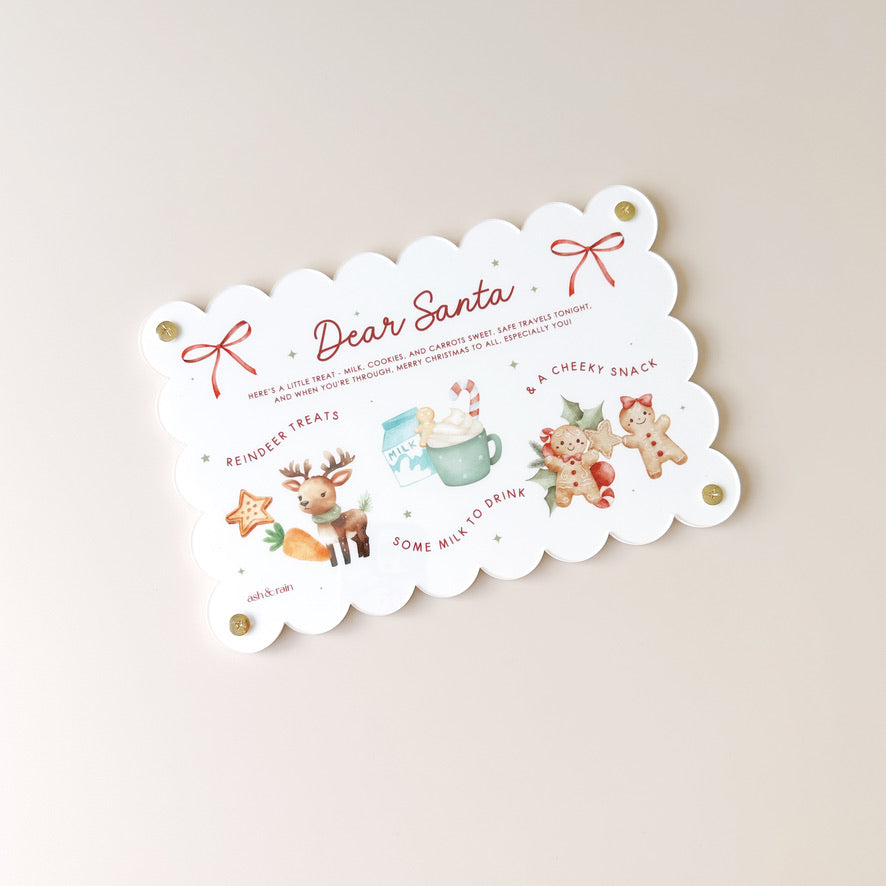 Santa Board - Scallop Rectangle