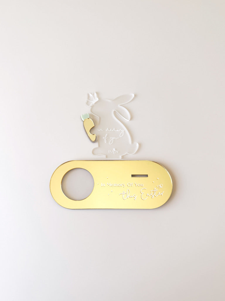 In Memory of You Plaque - Easter Rabbit