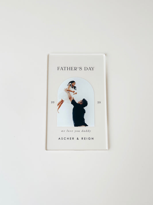 Mini Photo Plaque - Father's Day - Arch