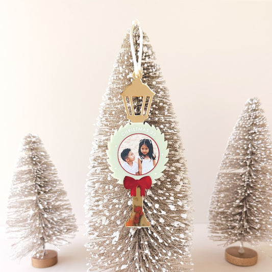 Christmas Photo Ornament - Lamp Post