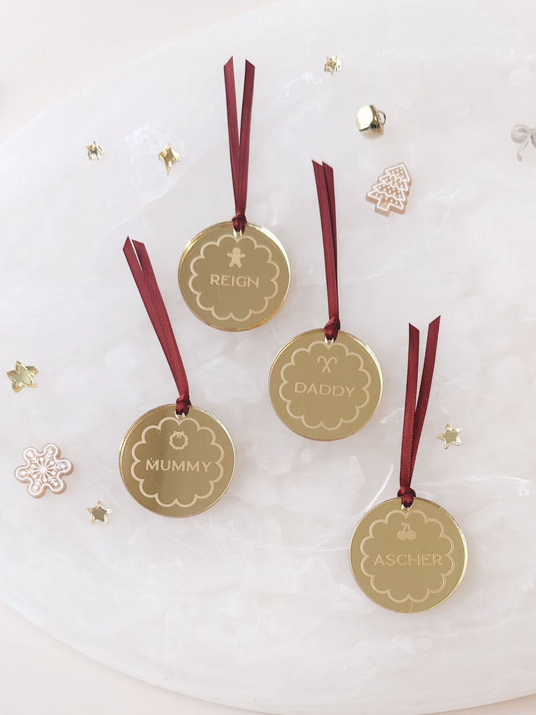Christmas Tag Set - Mini Mirror