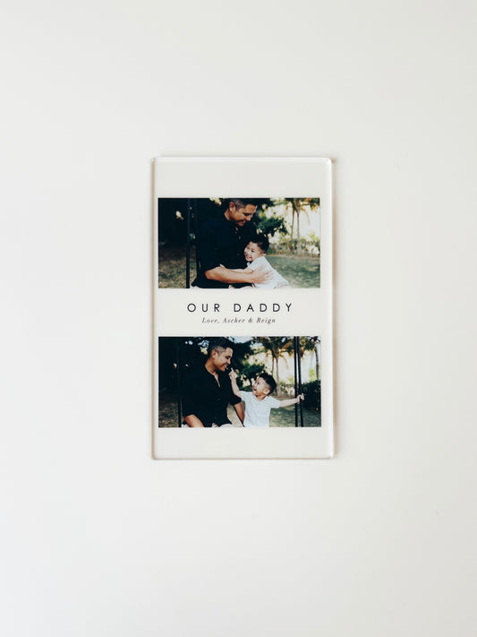 Mini Photo Plaque - Father's Day - Double Rectangle