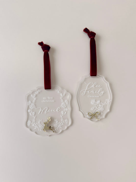 Christmas Ornament - Clear Classic