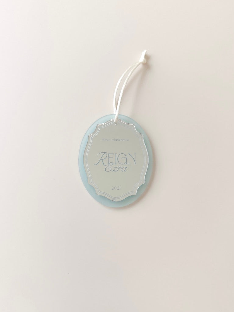 Christmas Ornament - Frosted Mirror