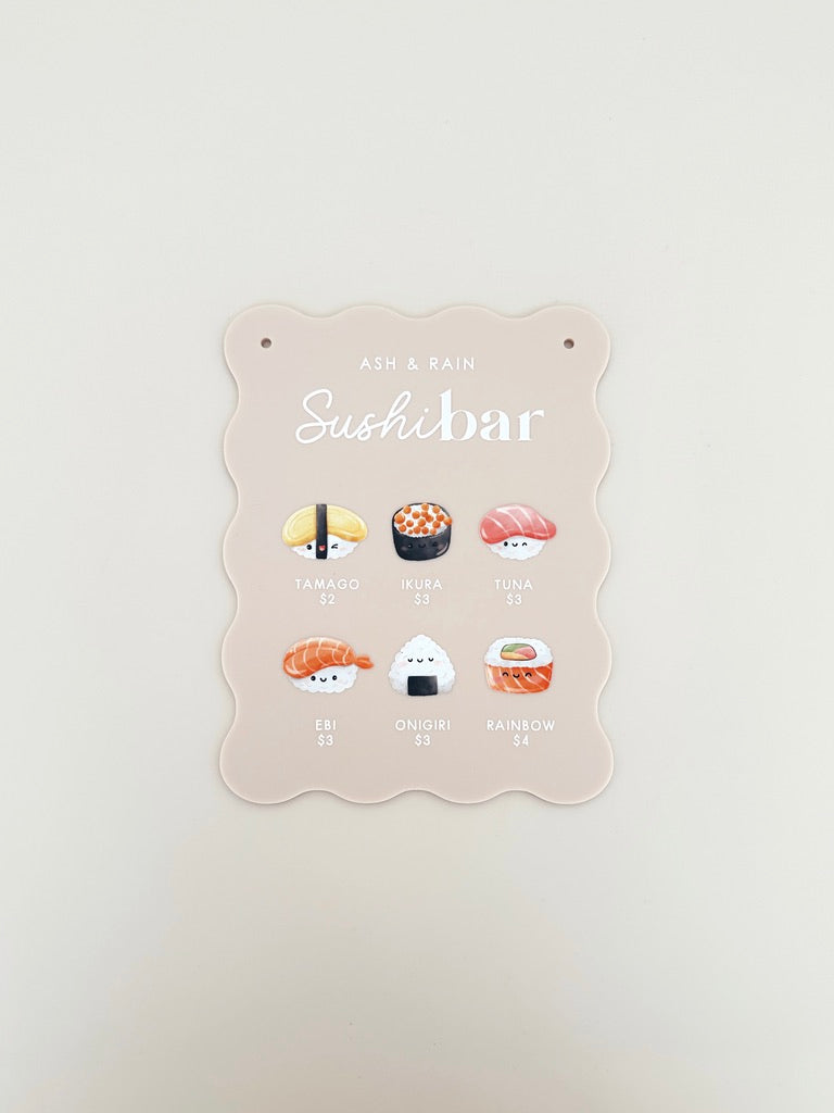 Kids Cafe Menu - Scallop Printed