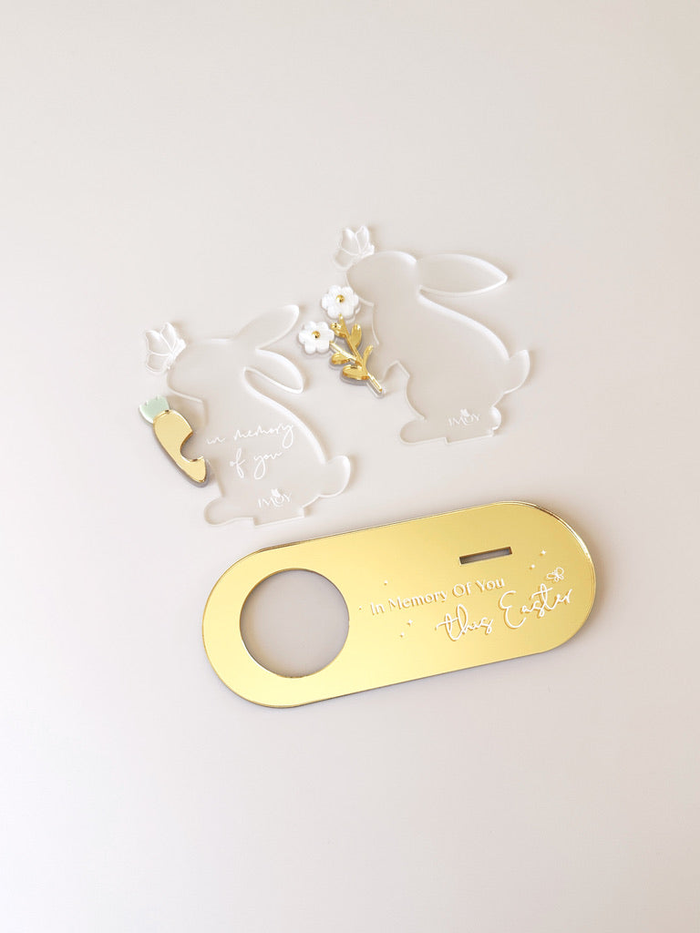 In Memory of You Plaque - Easter Rabbit