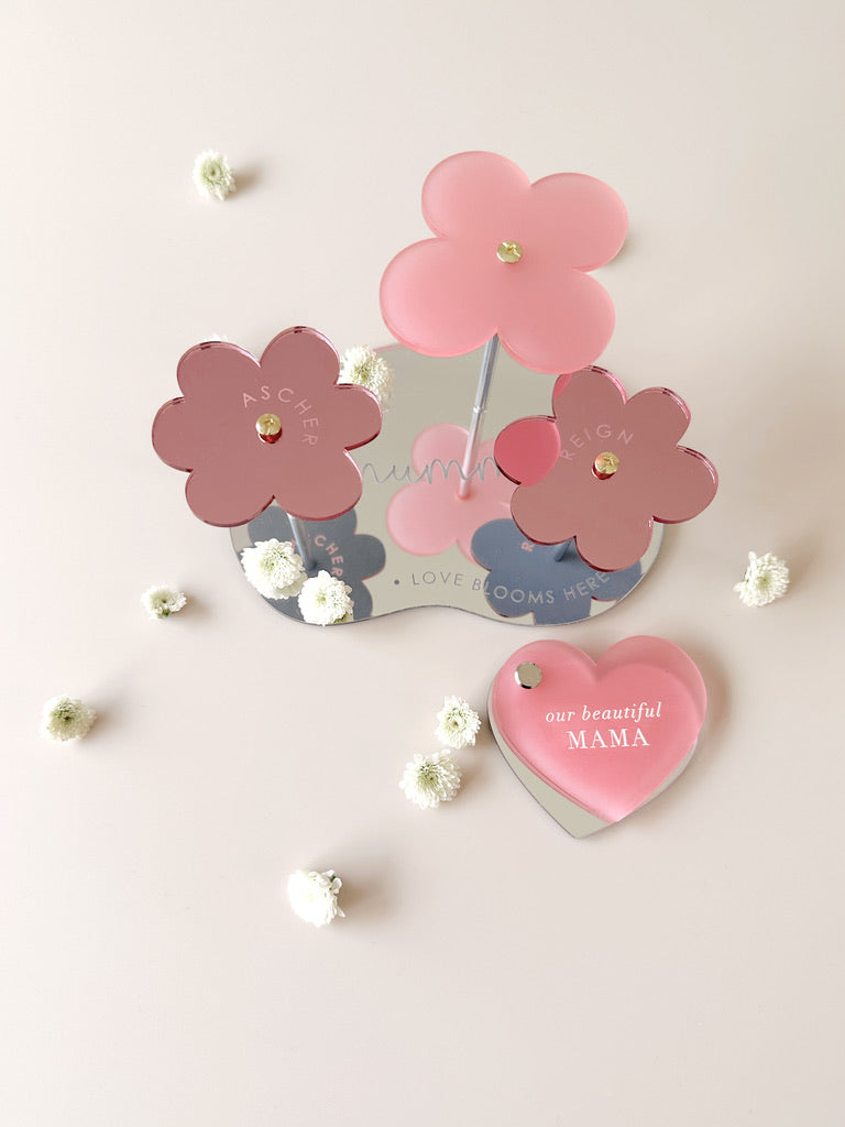 Mother's Day - Flower Mirror Standing Decor