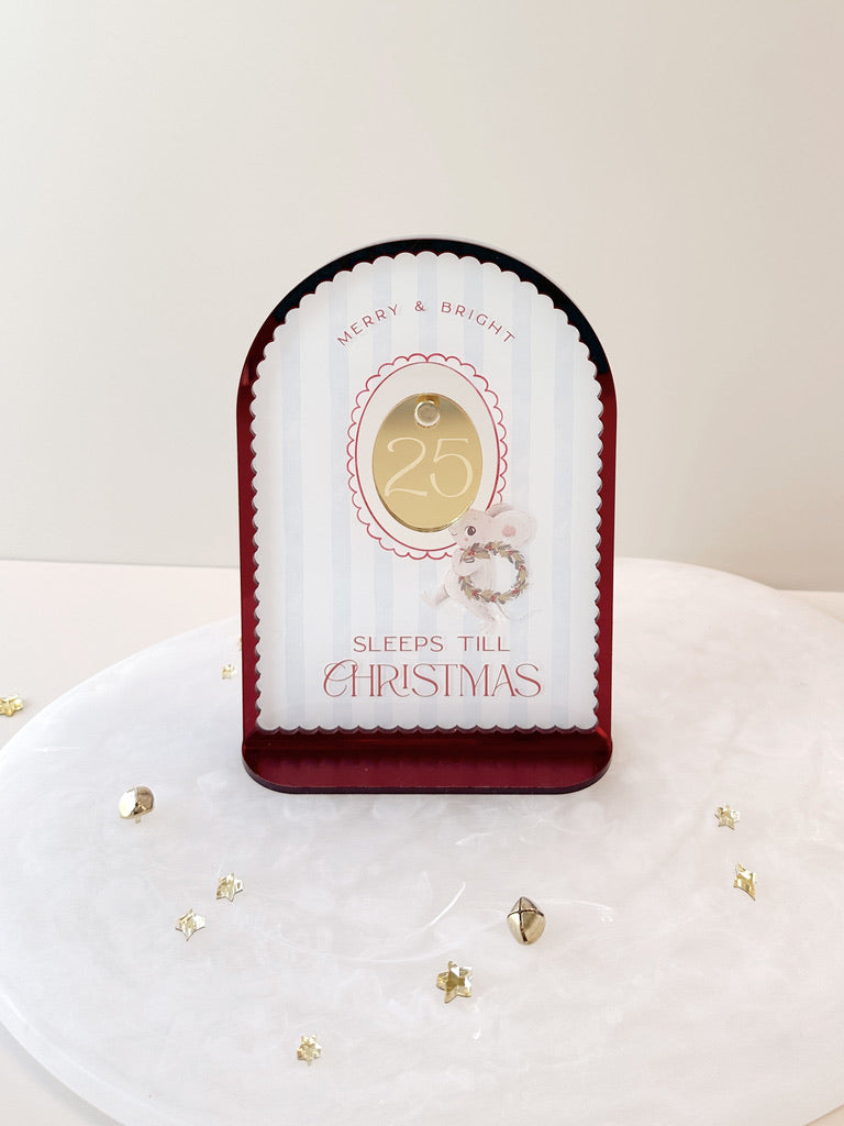 Christmas Countdown - Blue Stripe 2026