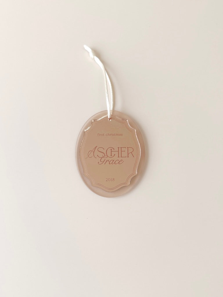 Christmas Ornament - Frosted Mirror