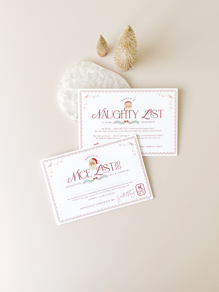 Nice List Certificate - Classic