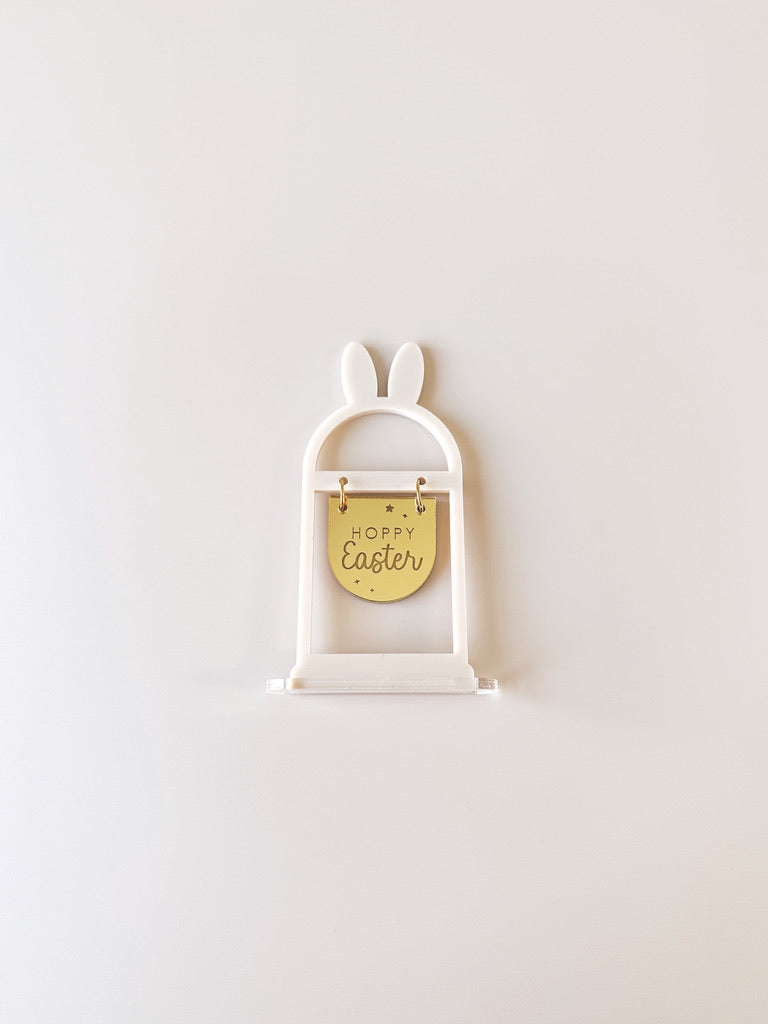 Easter Village - Swing Sign Bunny