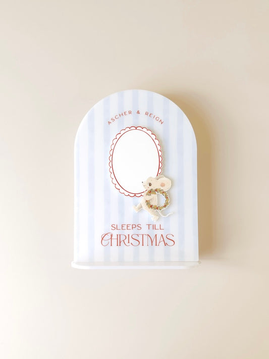 Christmas Countdown - Blue Stripe