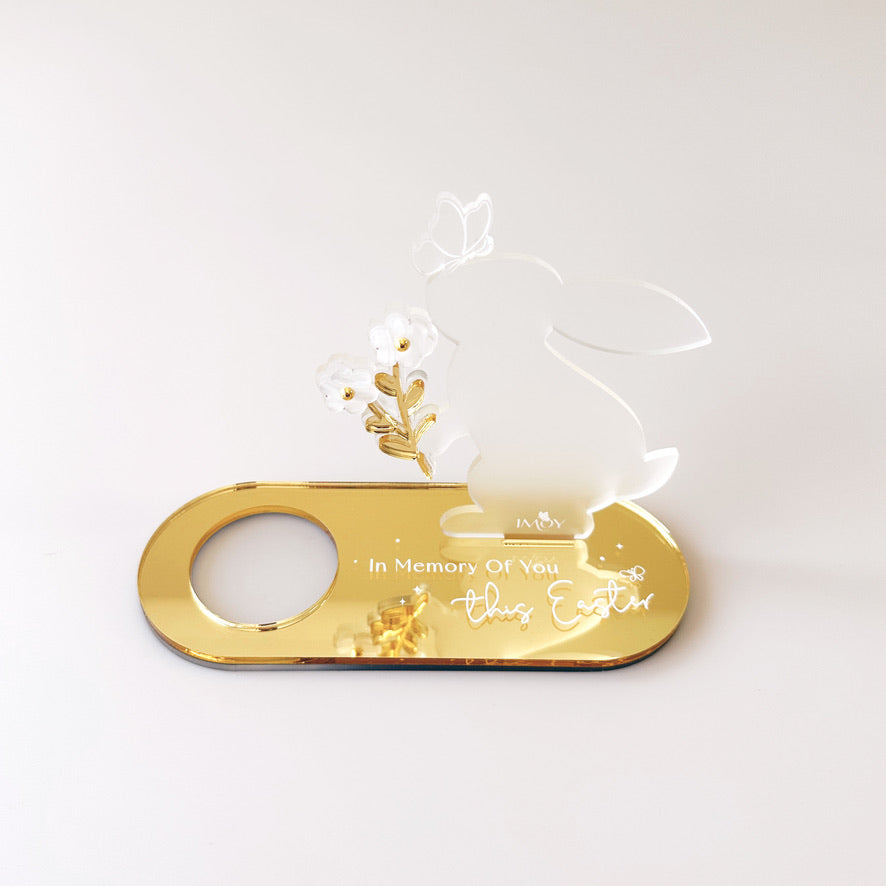 In Memory of You Plaque - Easter Rabbit