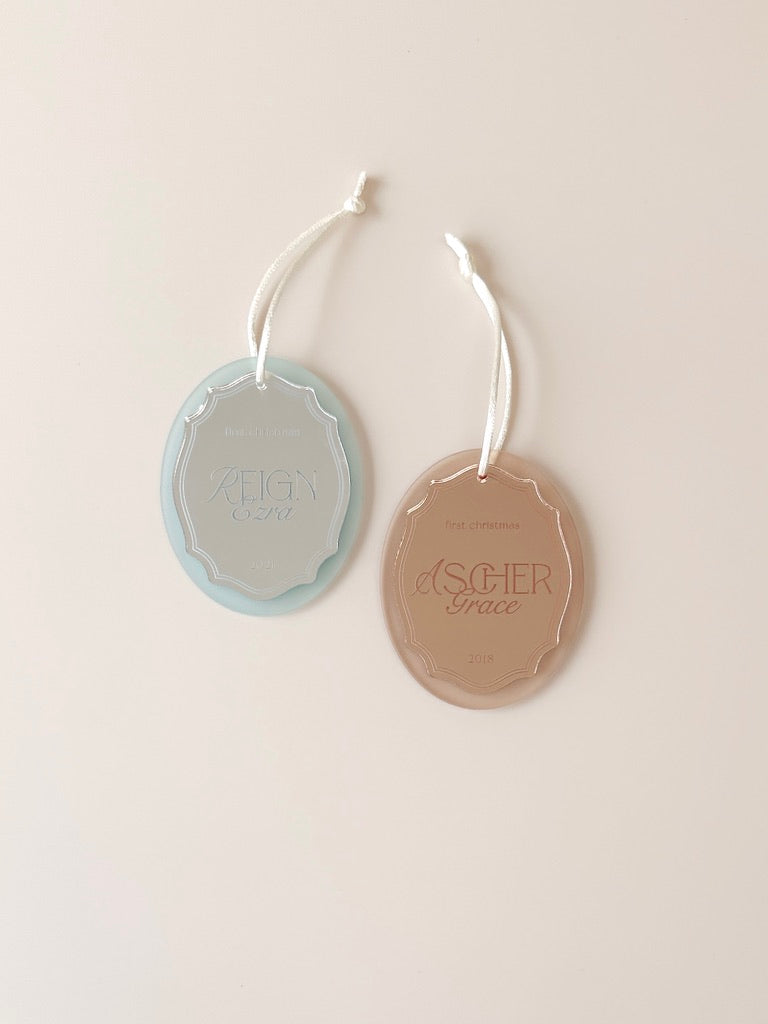 Christmas Ornament - Frosted Mirror