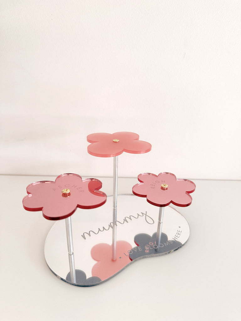 Mother's Day - Flower Mirror Standing Decor