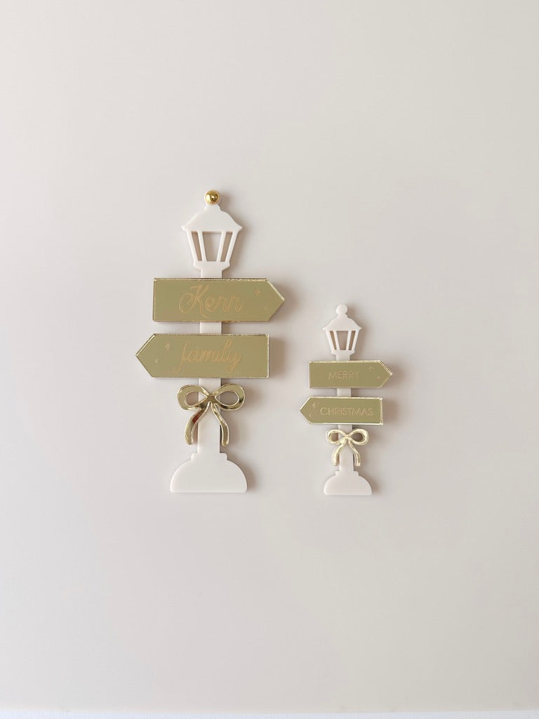 Christmas Village - Street Sign