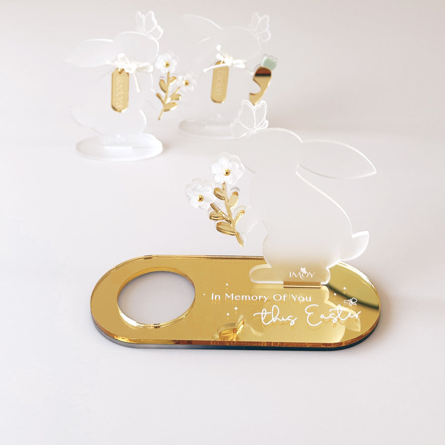 In Memory of You Plaque - Easter Rabbit