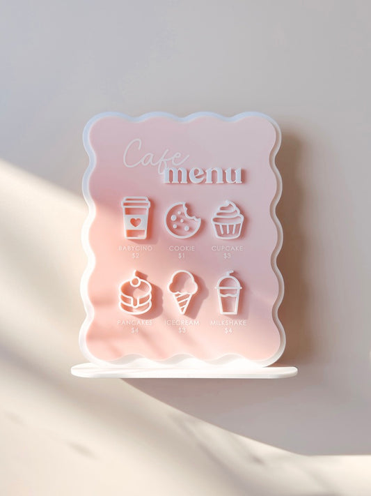 Cubby Menu - Scallop Rectangle